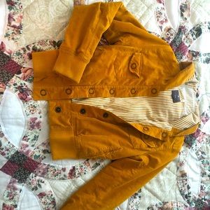 Gold utility jacket for women size 4 brand new